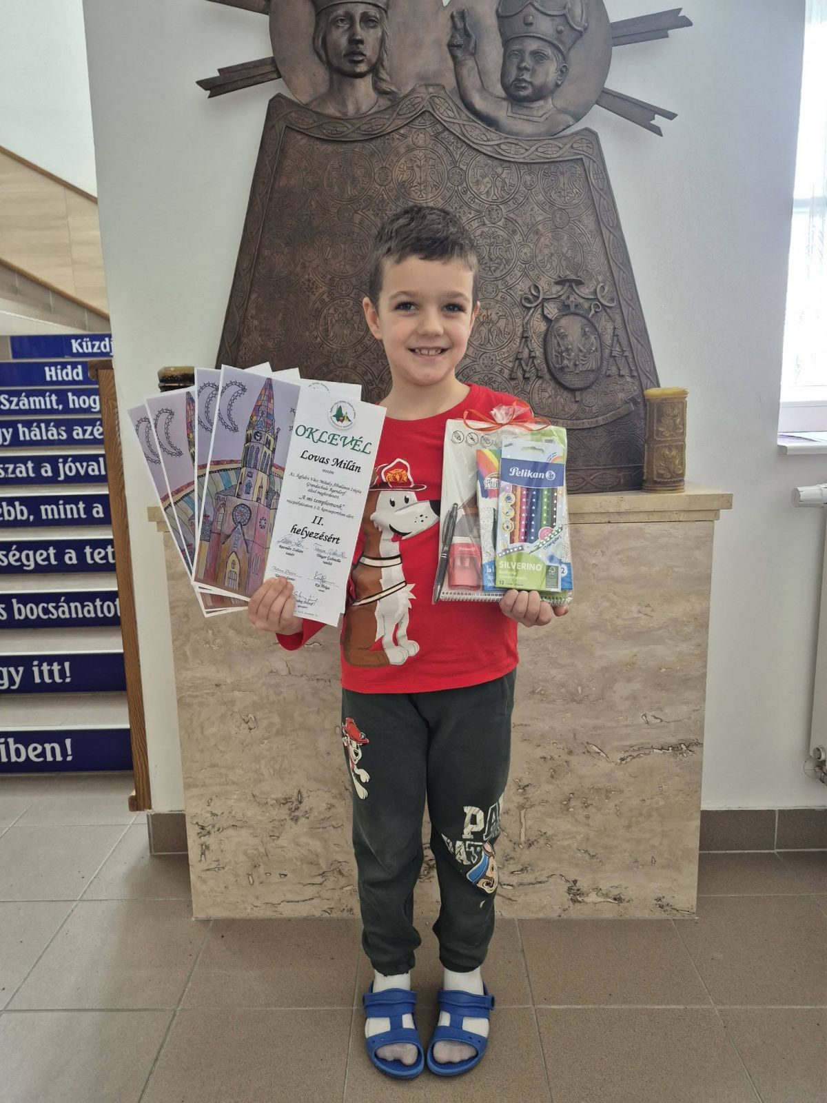 Iskolánk 2. osztályos tanulója Lovas Milán II. helyezést ért el rajzversenyen