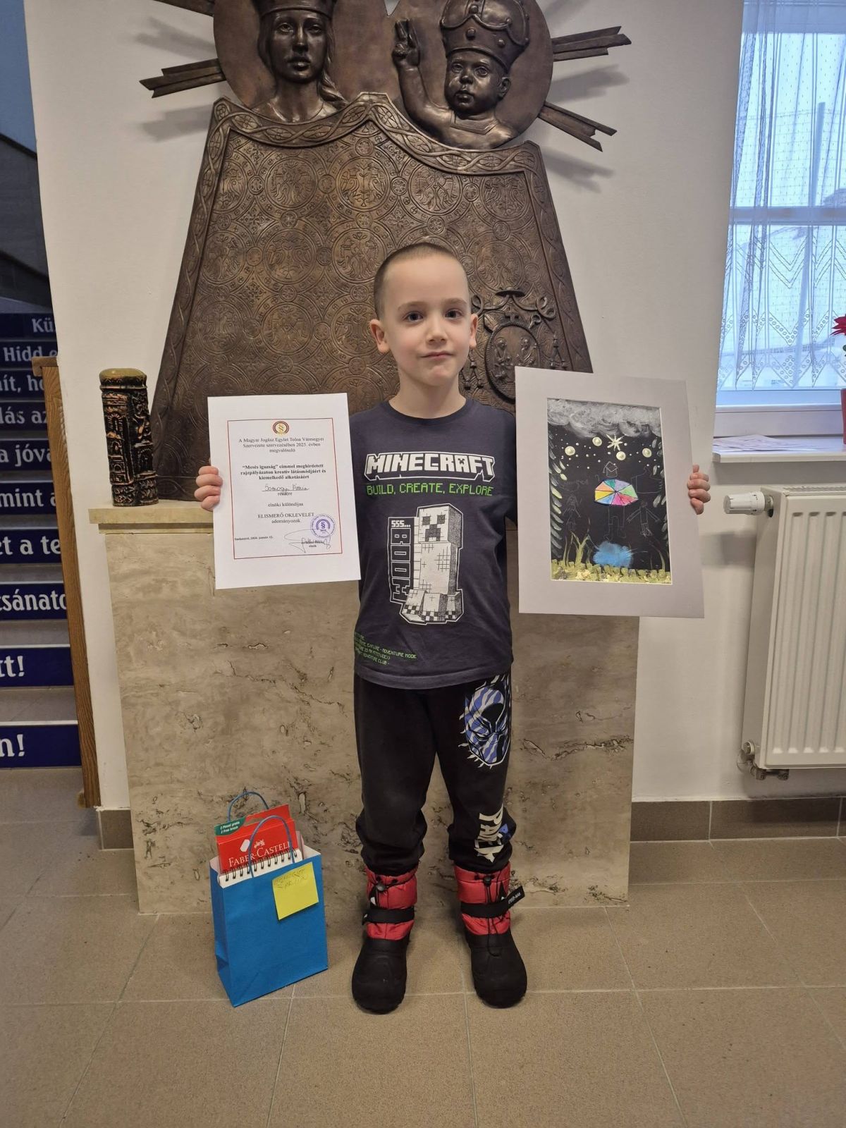 Iskolánk 1. osztályos tanulója Somogyi Ármin - A Magyar Jogász Egylet Tolna Vármegyei Szervezete