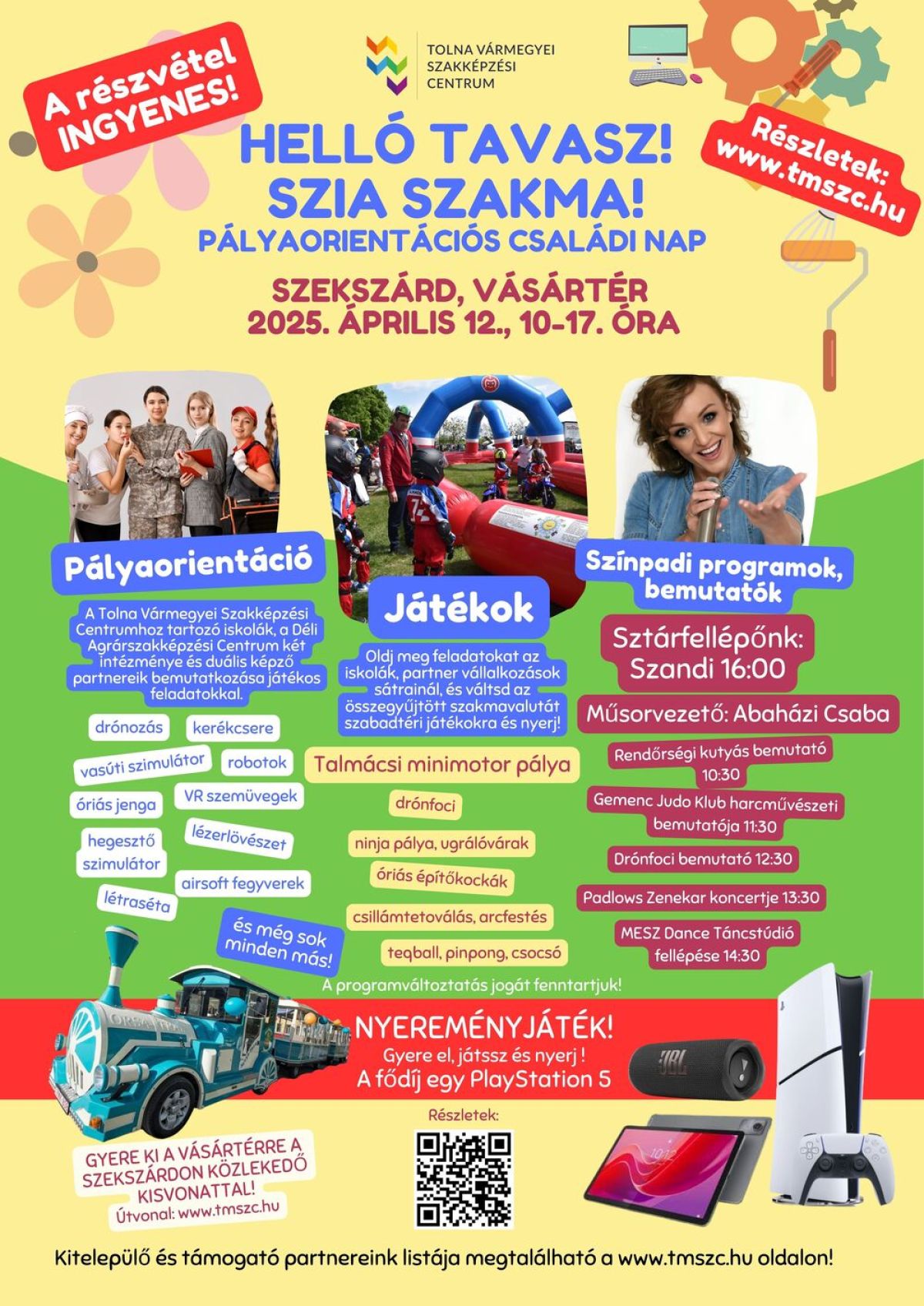 Helló tavasz! Szia Szakma! Pályaorientációs családi nap